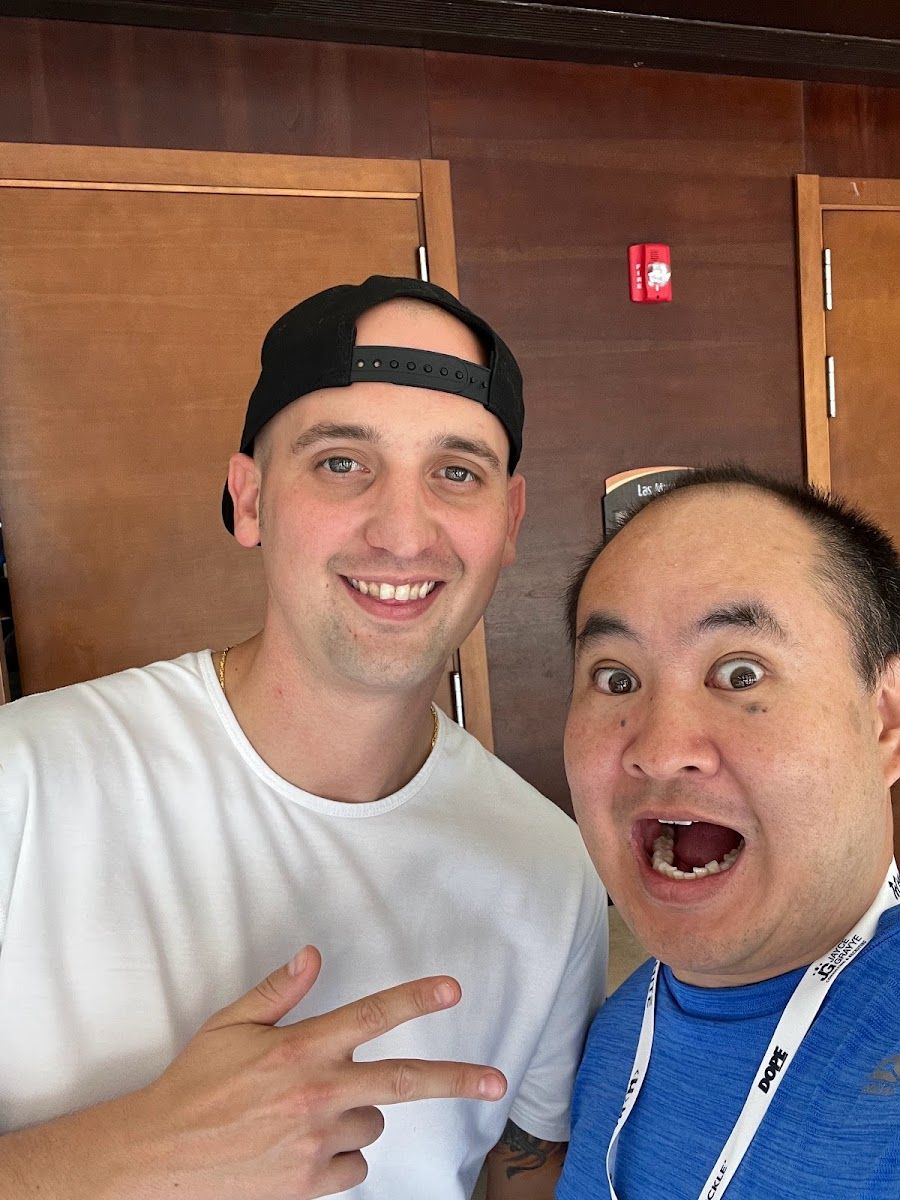 Dennis Yu with David Carroll