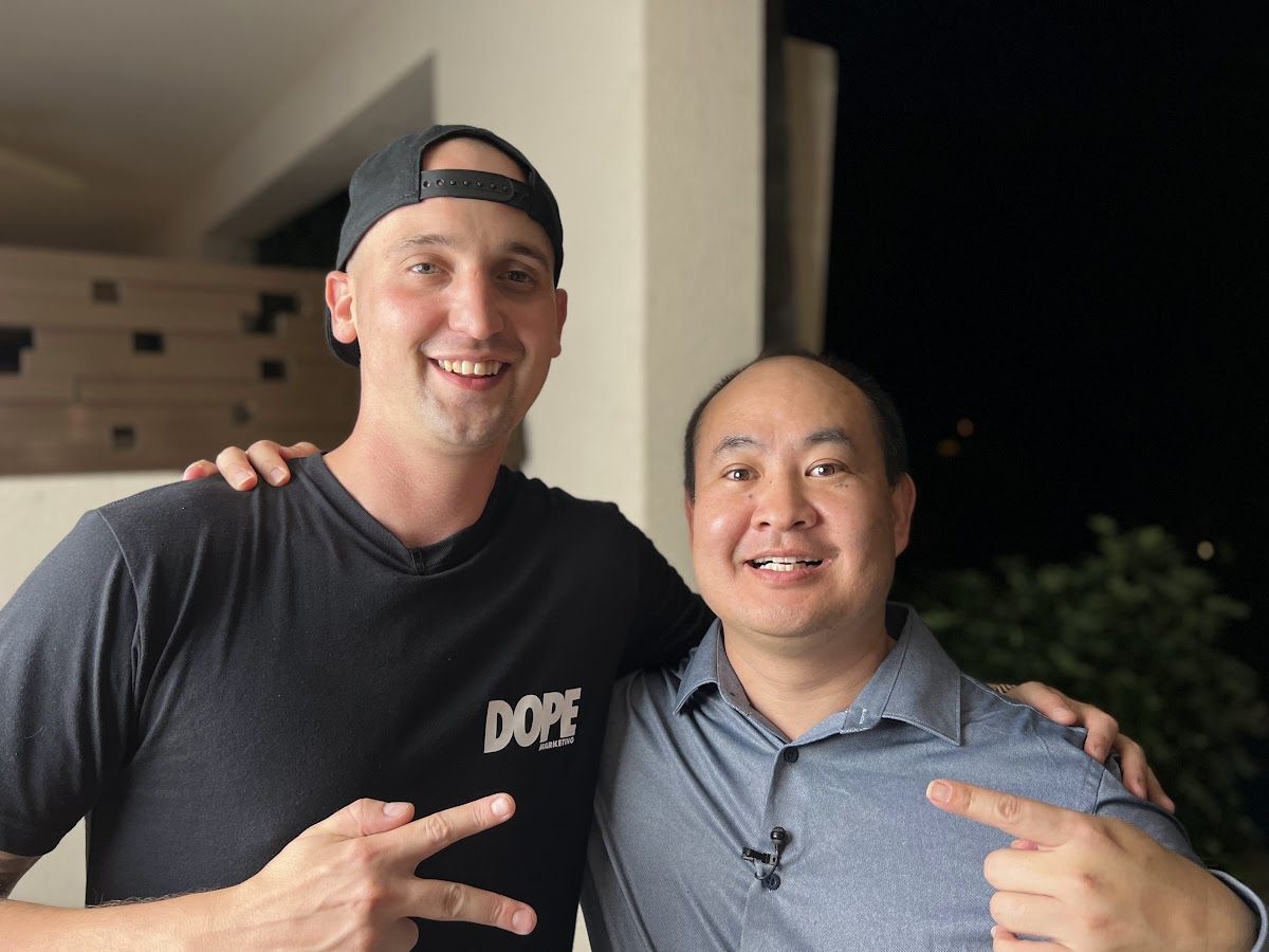Dennis Yu with David Carroll