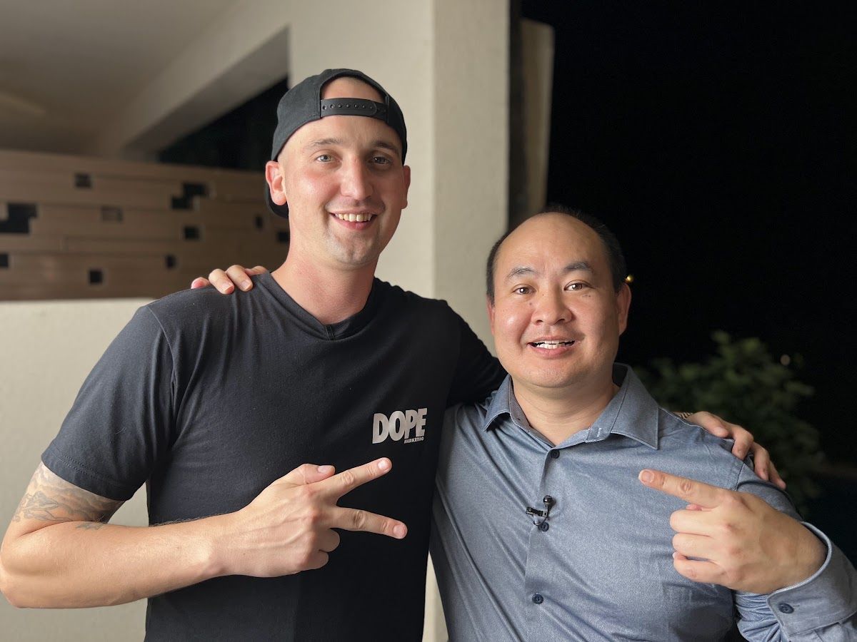 Dennis Yu with David Carroll