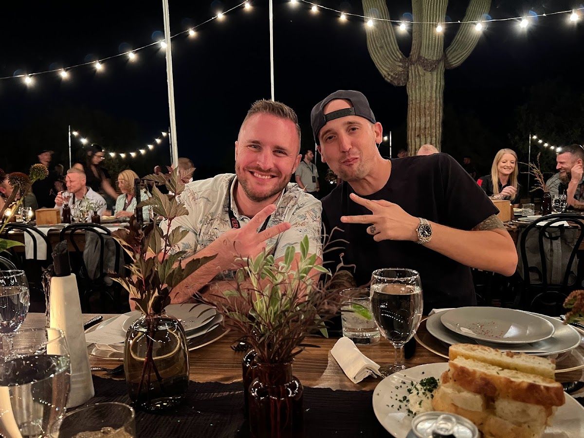 Dennis Yu with David Carroll