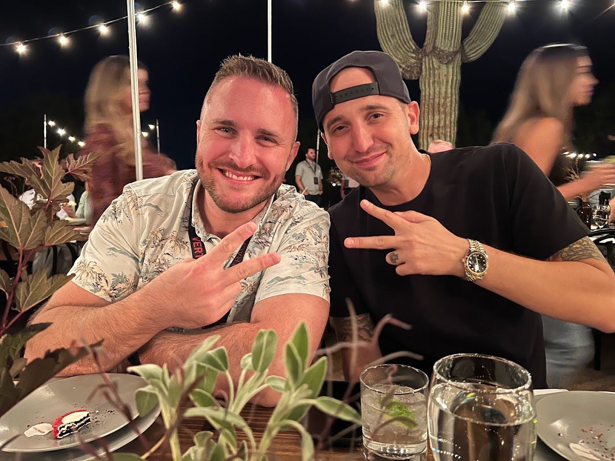 Dennis Yu with David Carroll