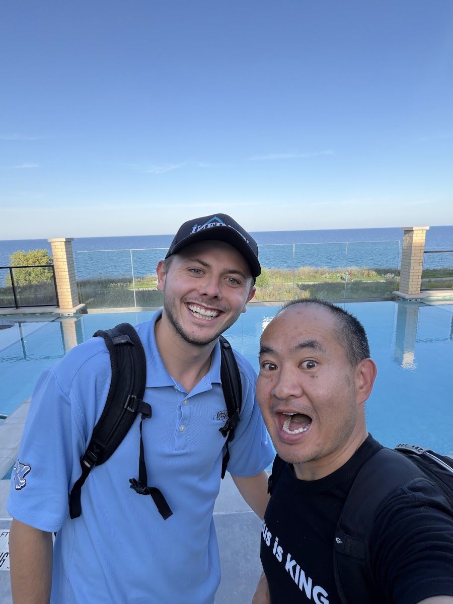 Dennis Yu with Ethan Van De Hey
