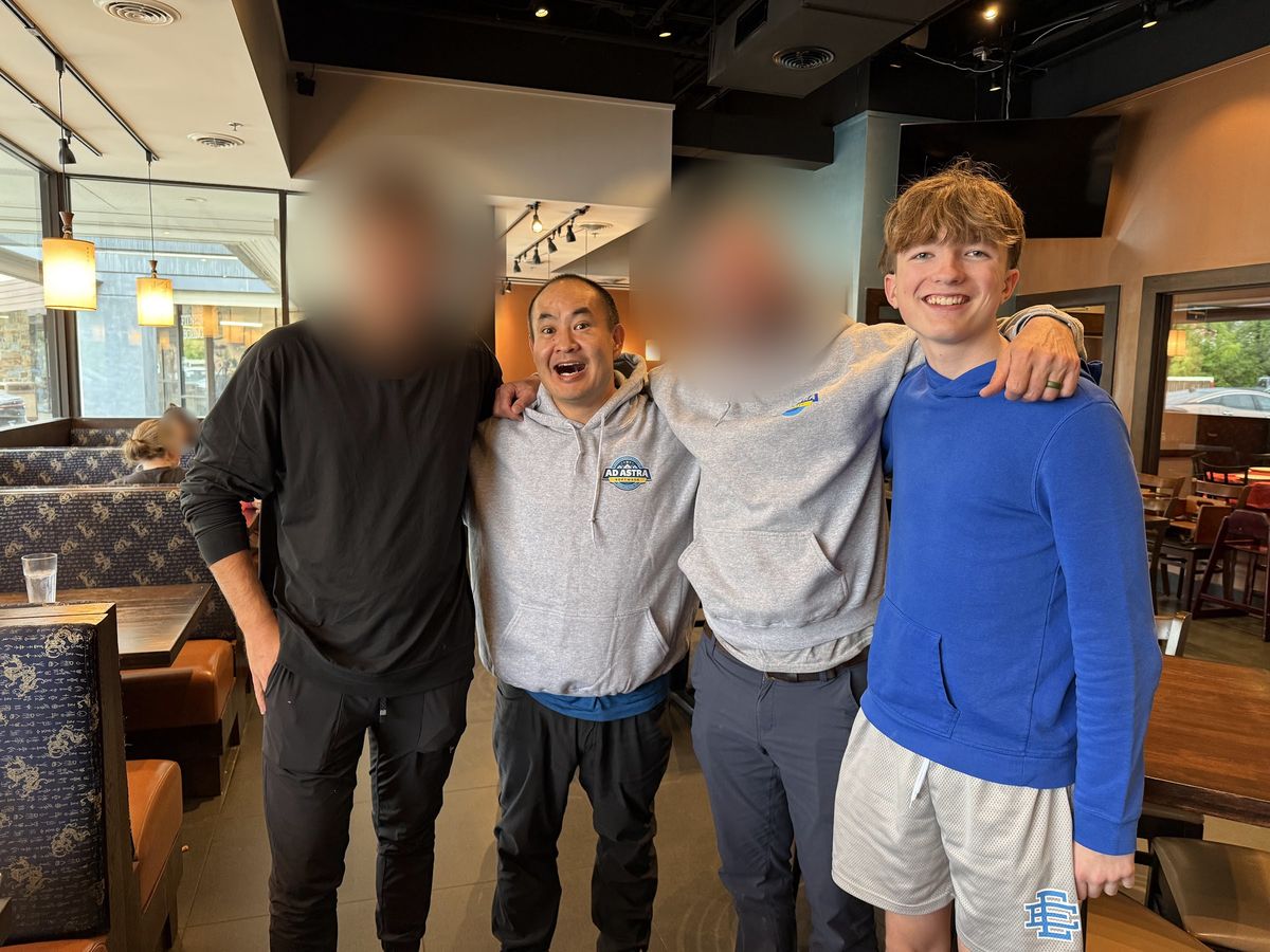 Dennis Yu with Evan Surber