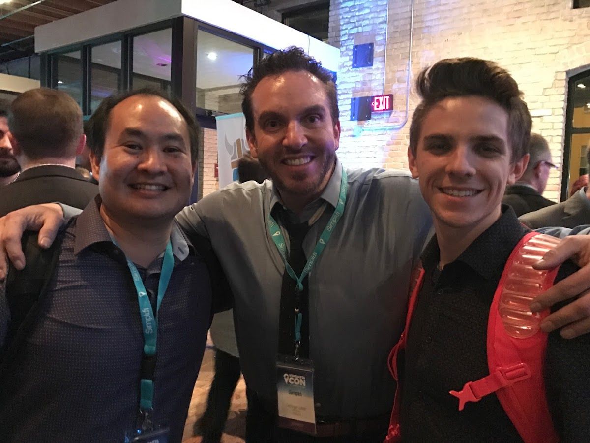 Dennis Yu with George Leith