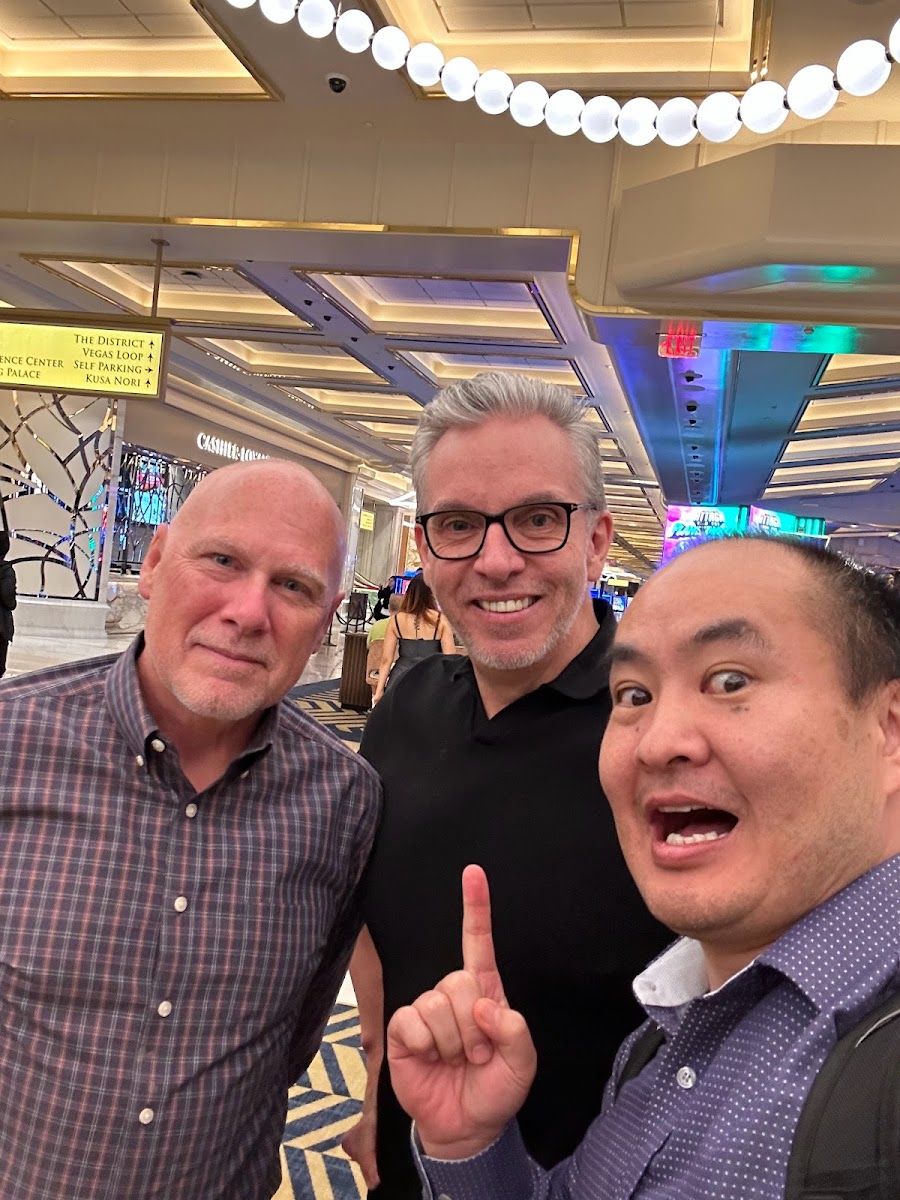 Dennis Yu with George Leith