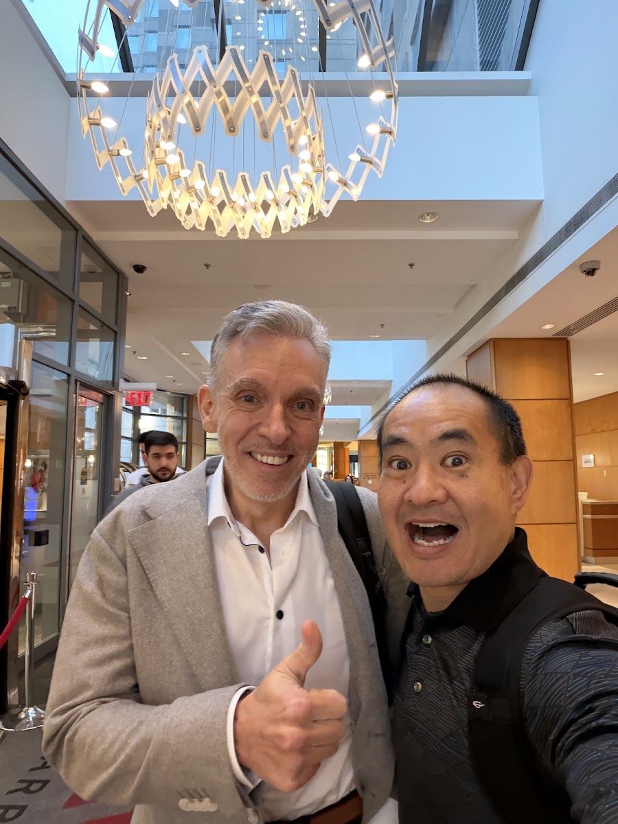 Dennis Yu with George Leith