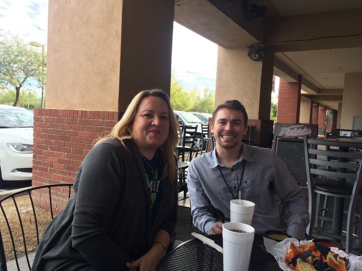 Dennis Yu with Heather Dopson