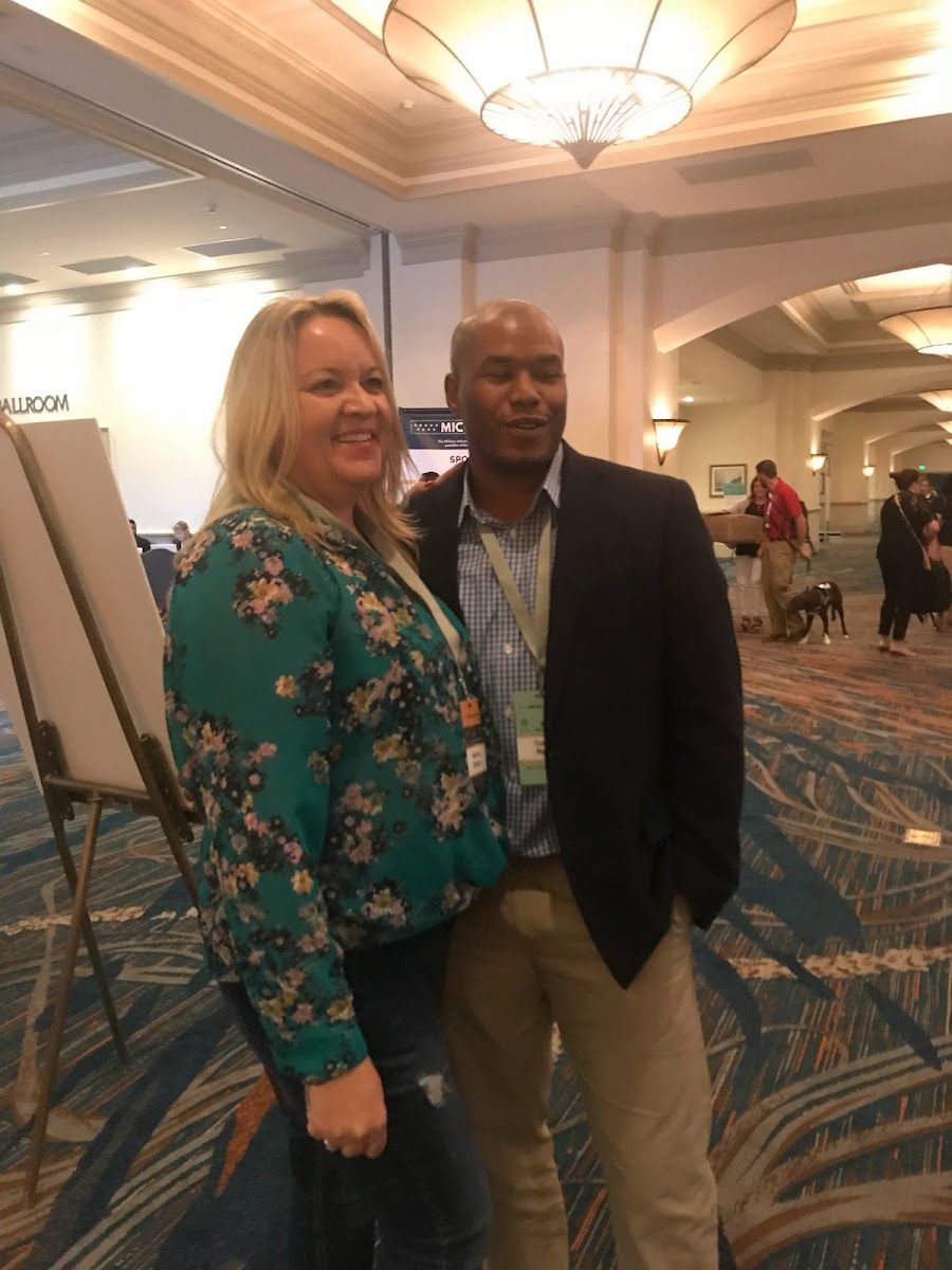 Dennis Yu with Heather Dopson
