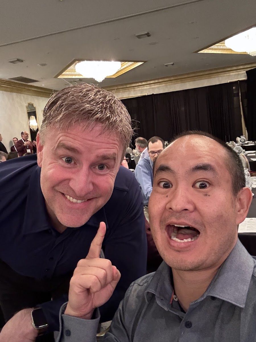 Dennis Yu with Jeff Hughes