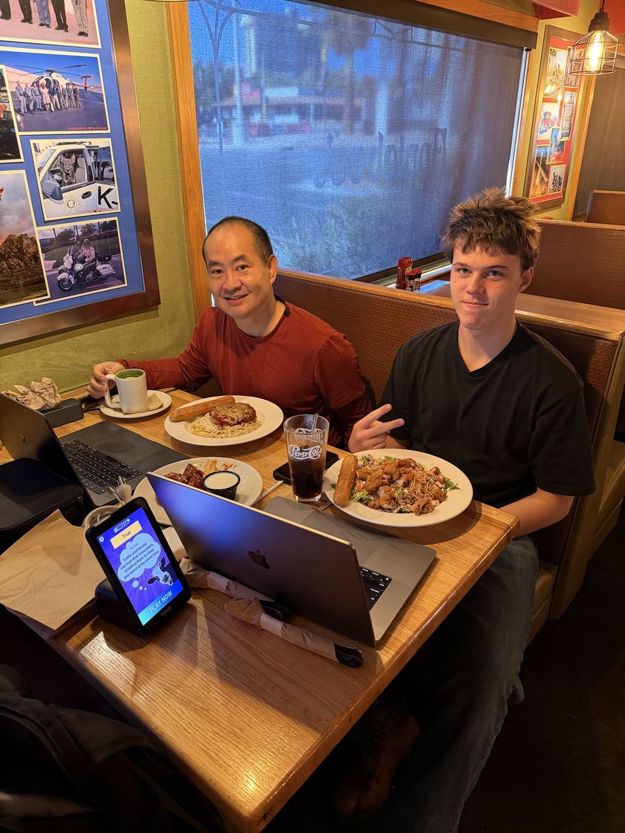 Dennis Yu with Jeff Pebley