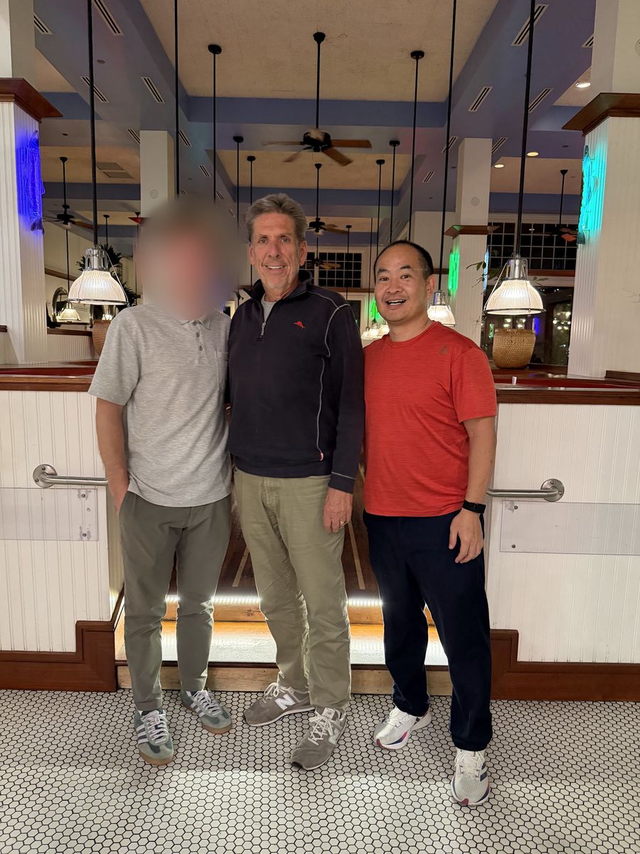 Dennis Yu with John Haynes