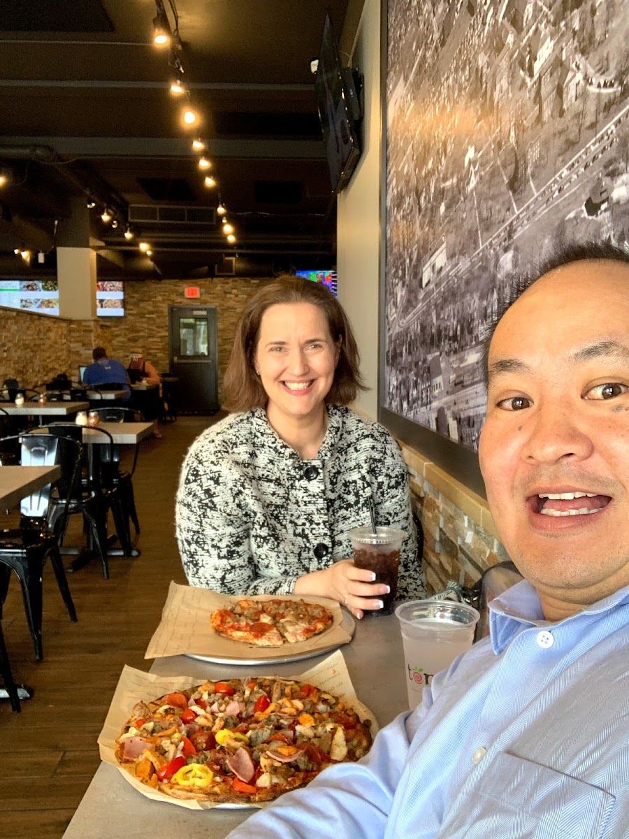 Dennis Yu with Karen Freberg