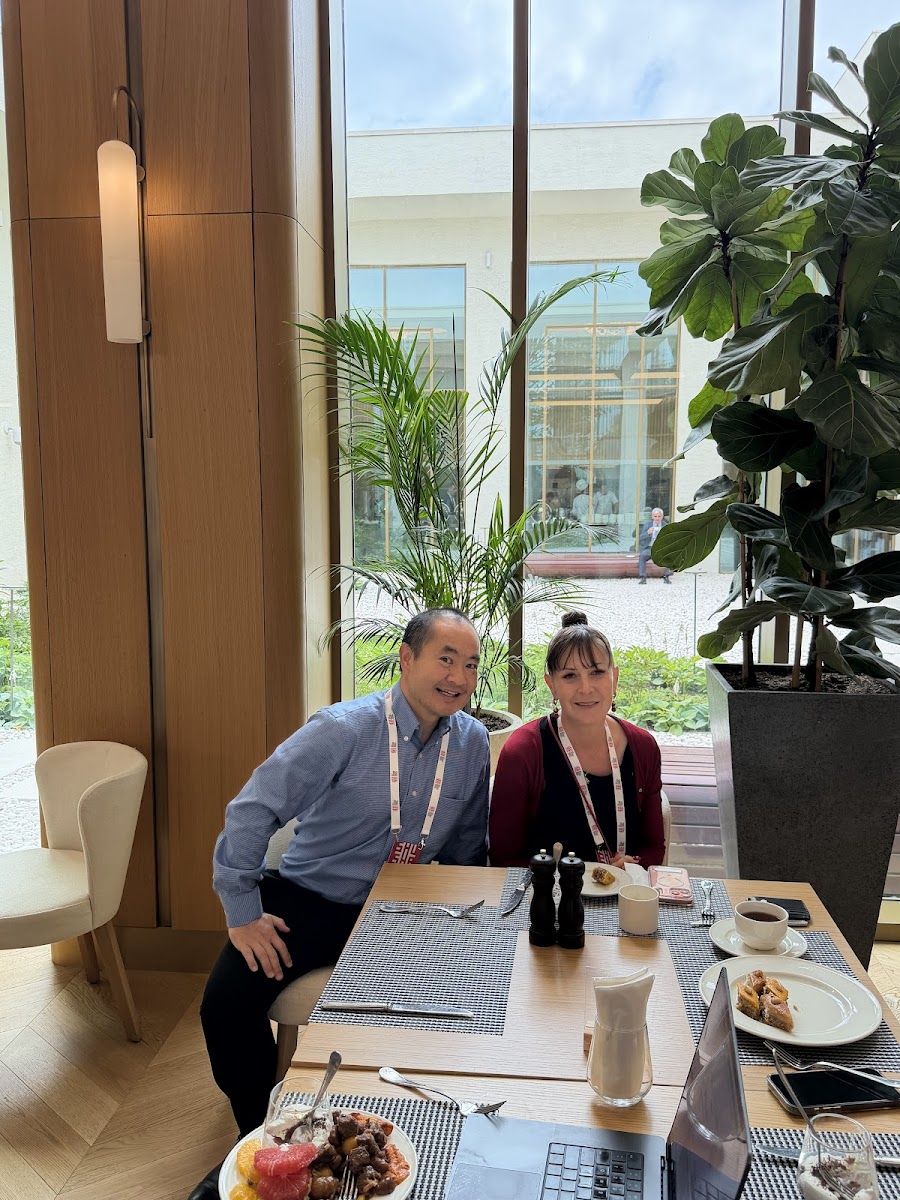 Dennis Yu with Karen Sutherland