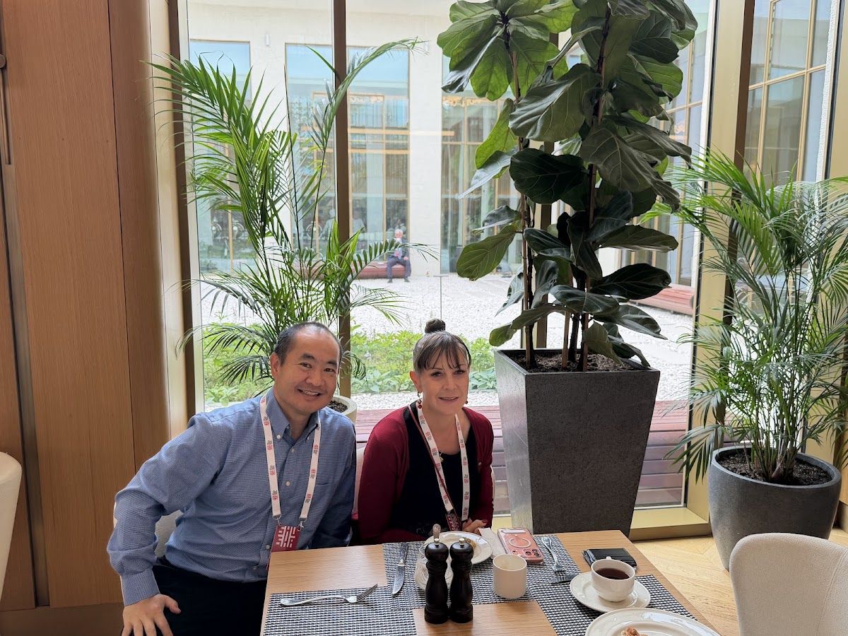 Dennis Yu with Karen Sutherland