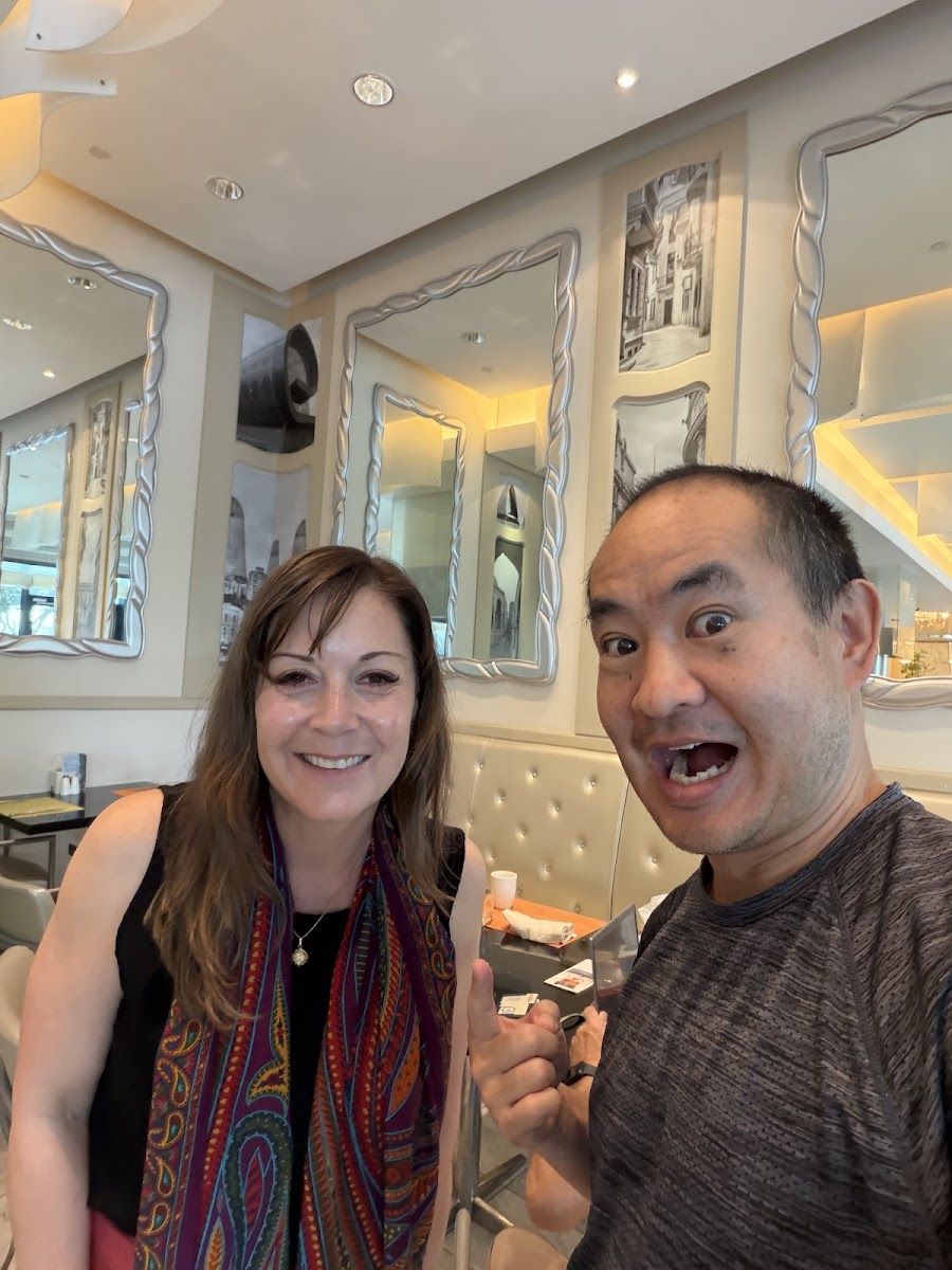 Dennis Yu with Karen Sutherland