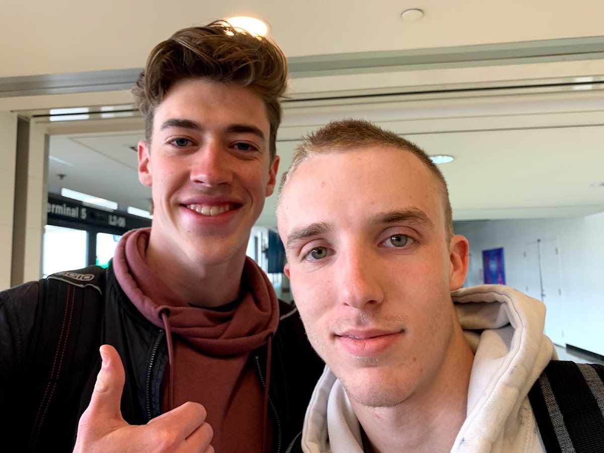 Dennis Yu with Kurtis Daems