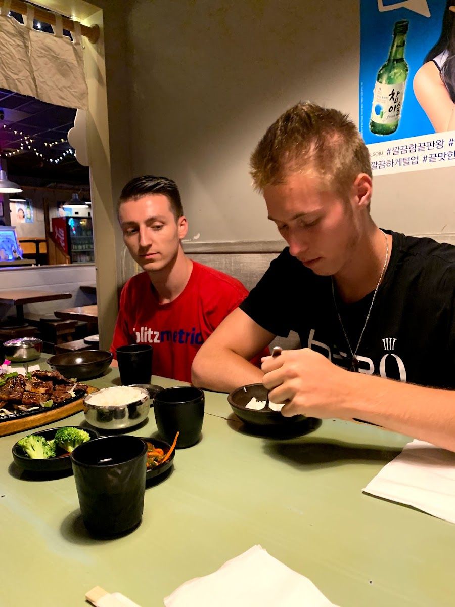 Dennis Yu with Landon Bates