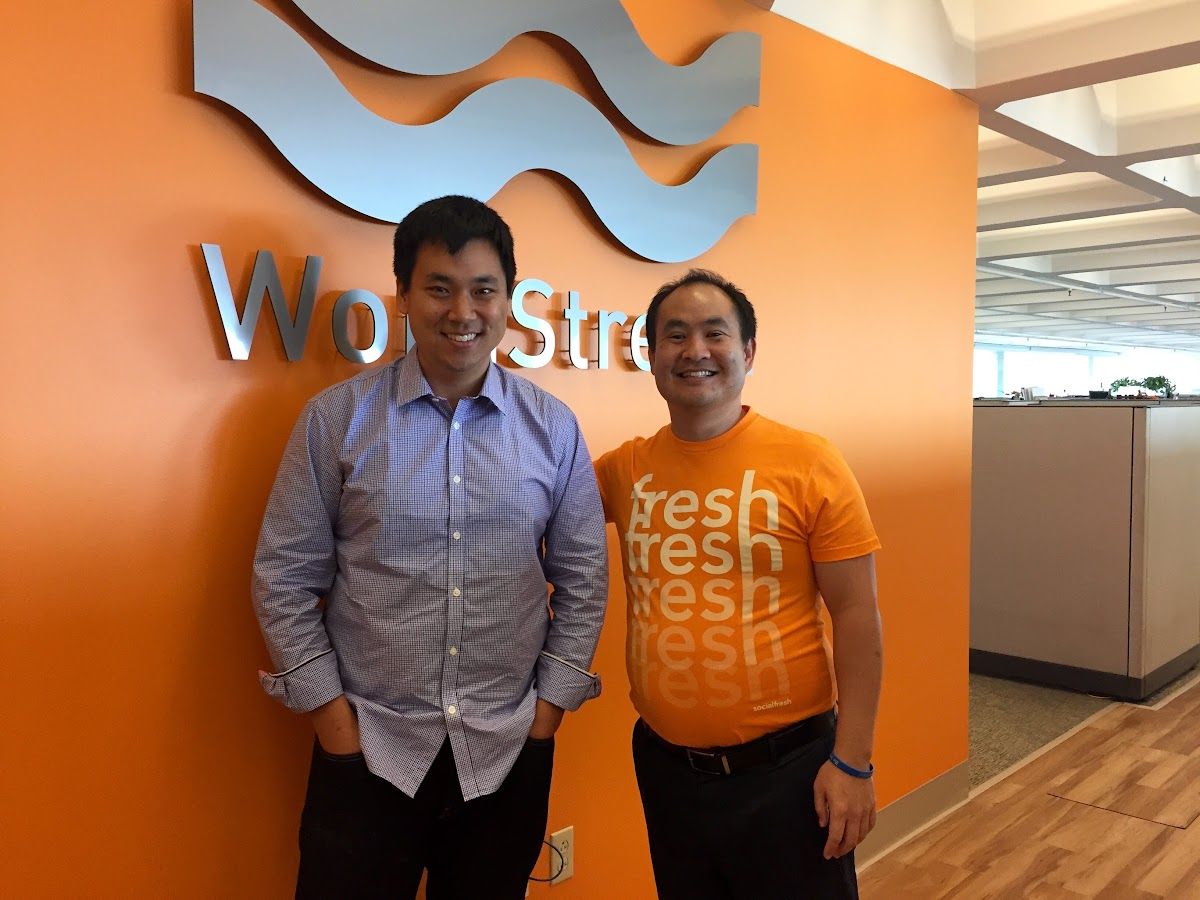 Dennis Yu with Larry Kim