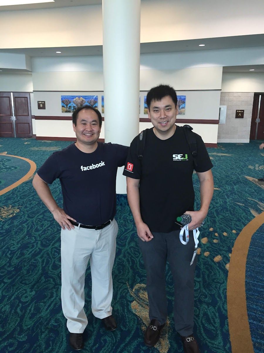 Dennis Yu with Larry Kim