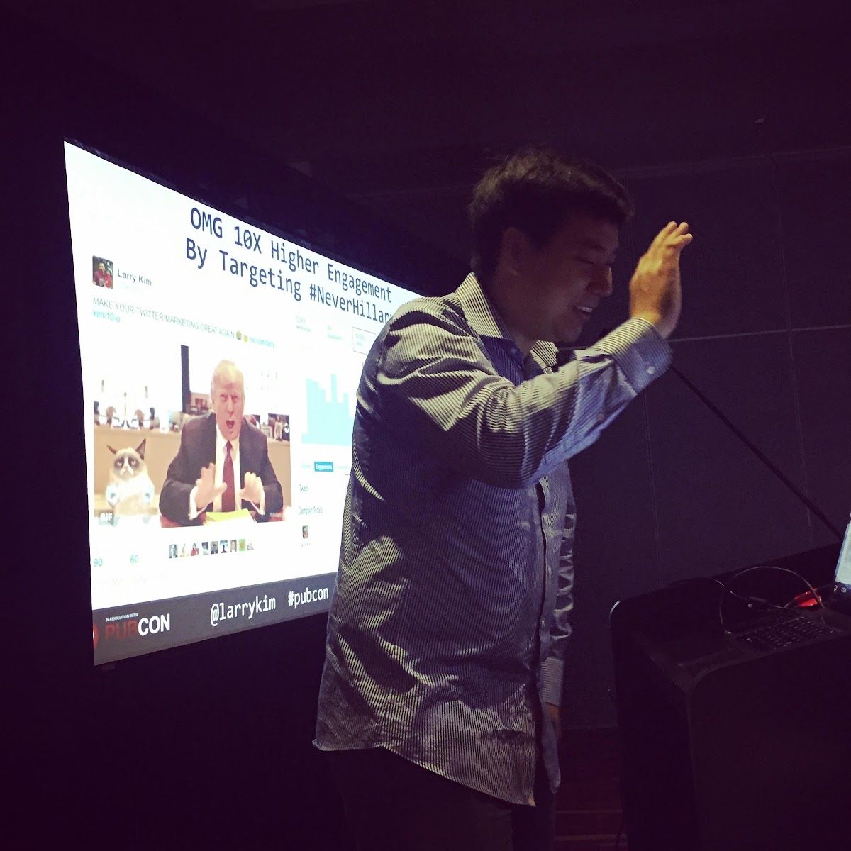 Dennis Yu with Larry Kim