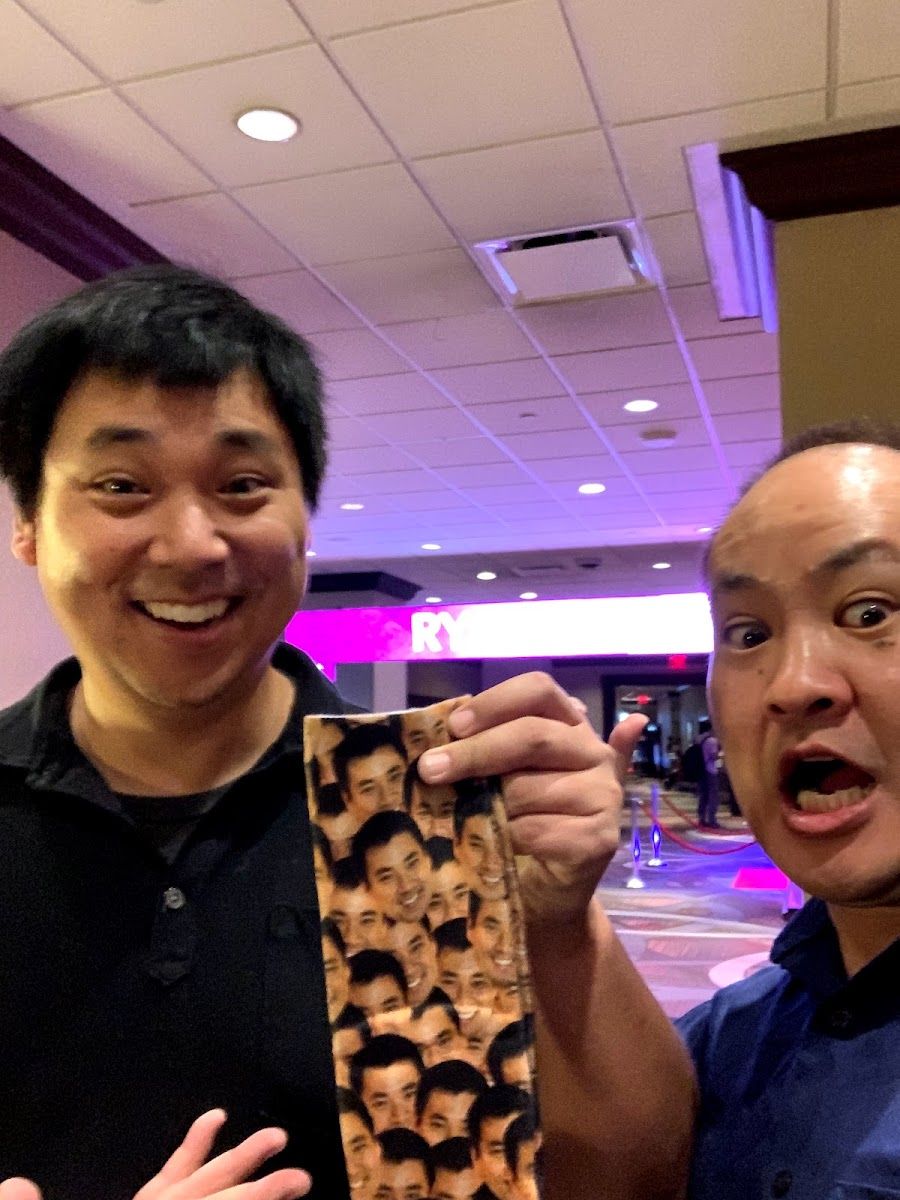 Dennis Yu with Larry Kim