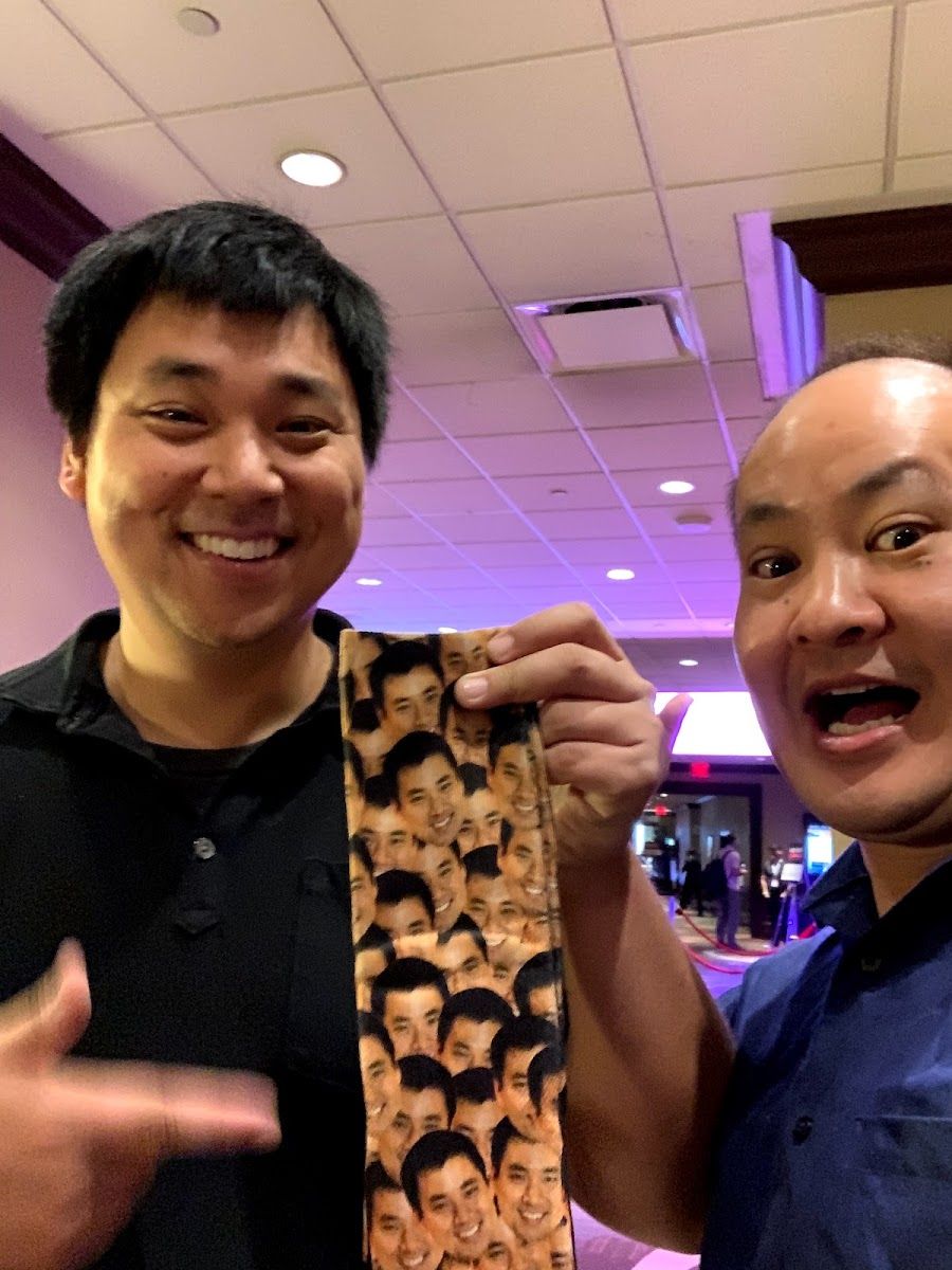 Dennis Yu with Larry Kim