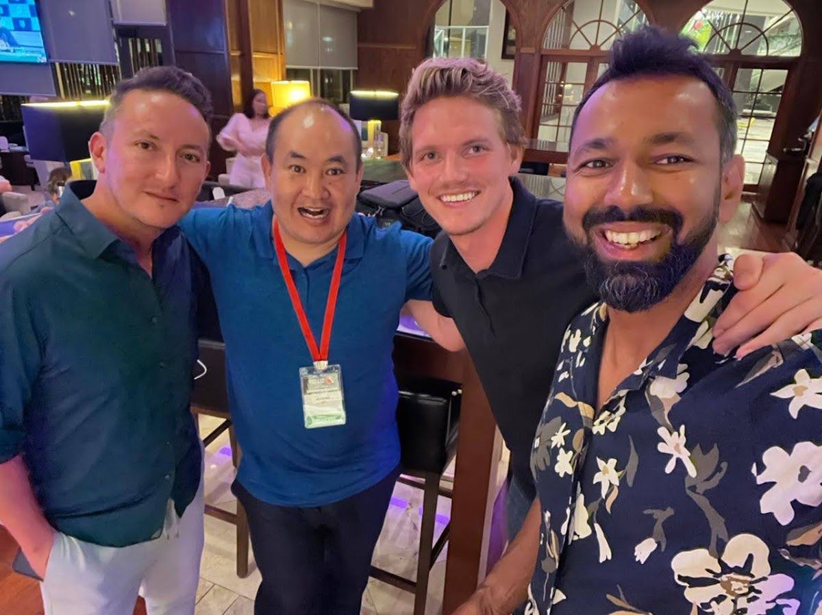 Dennis Yu with Luke Eggebraaten
