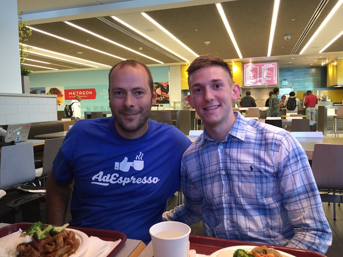 Dennis Yu with Massimo Cheriuzzi