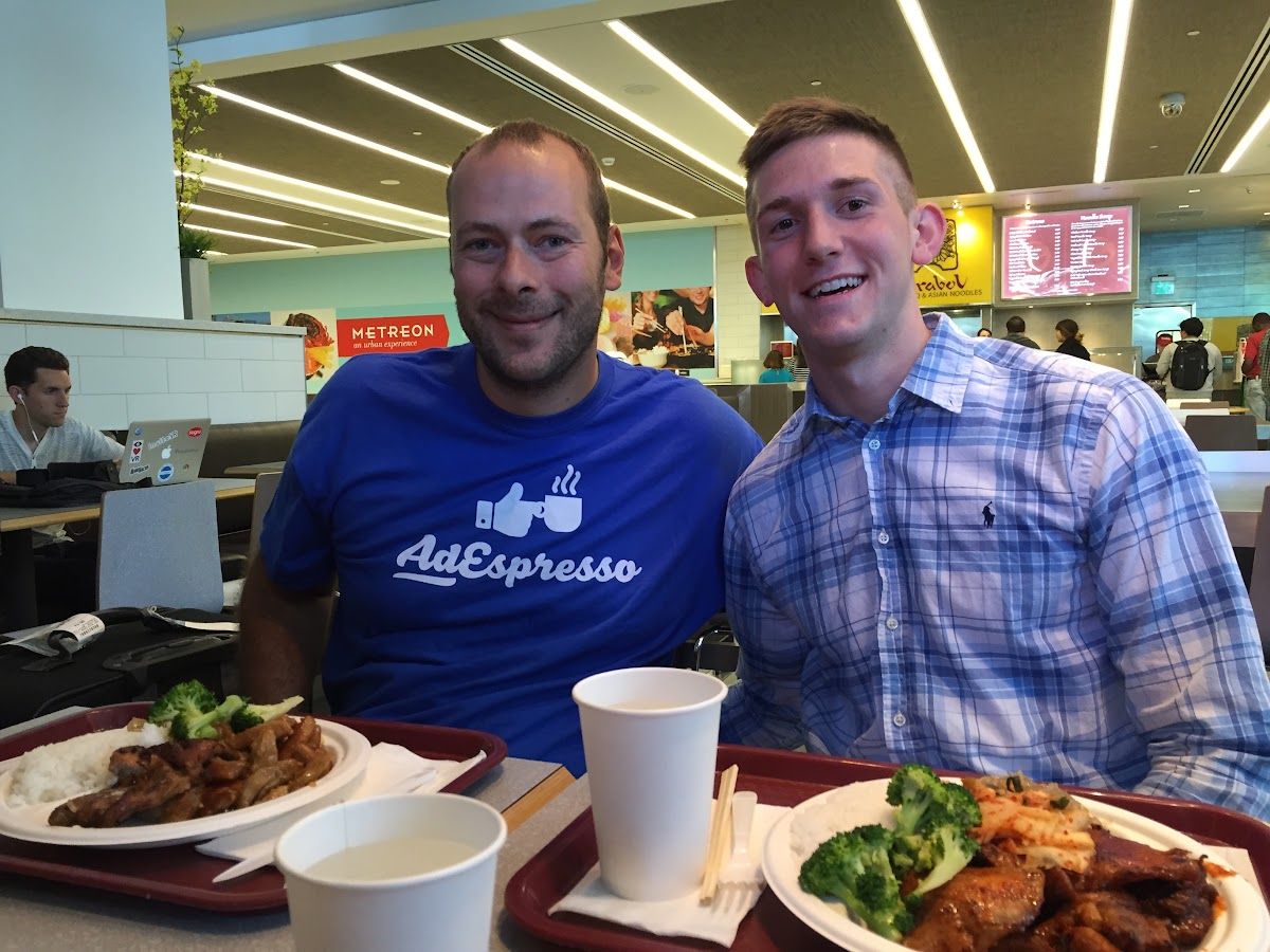 Dennis Yu with Massimo Cheriuzzi