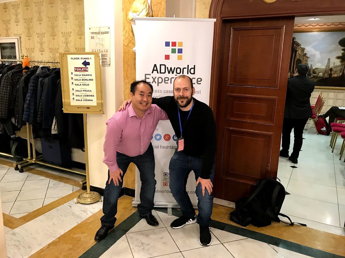 Dennis Yu with Massimo Cheriuzzi
