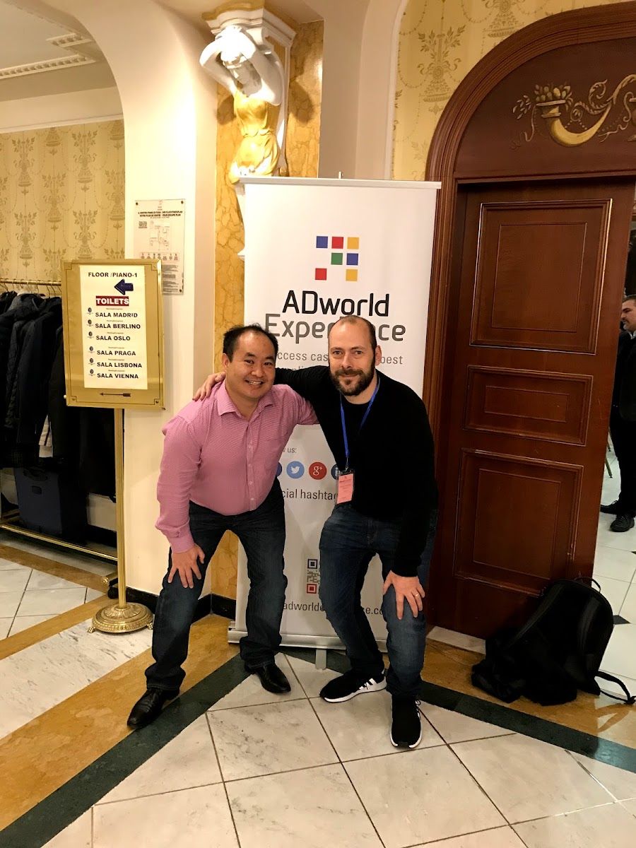 Dennis Yu with Massimo Cheriuzzi