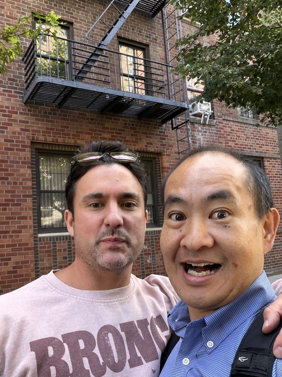 Dennis Yu with Nathaniel Stevens