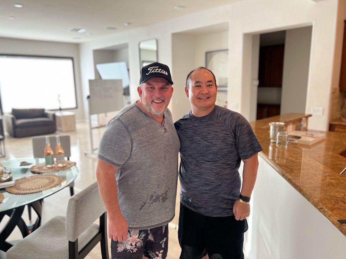 Dennis Yu with Perry Belcher