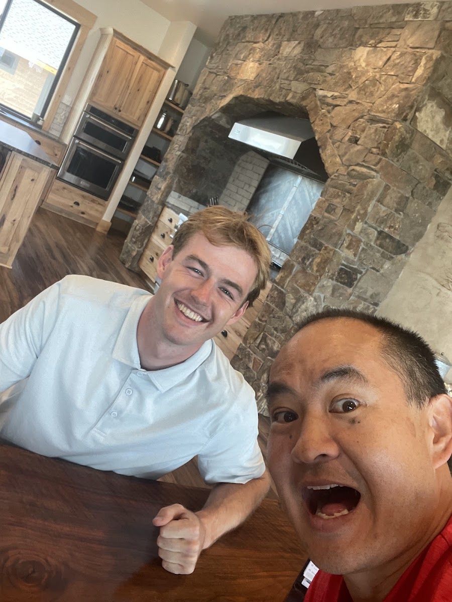 Dennis Yu with Sam McLeod