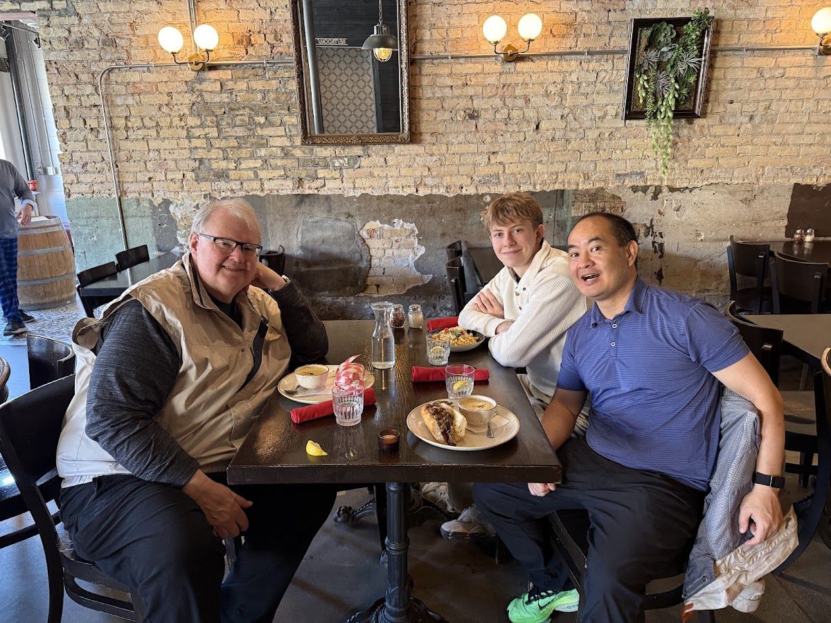 Dennis Yu with Tom Hawkins