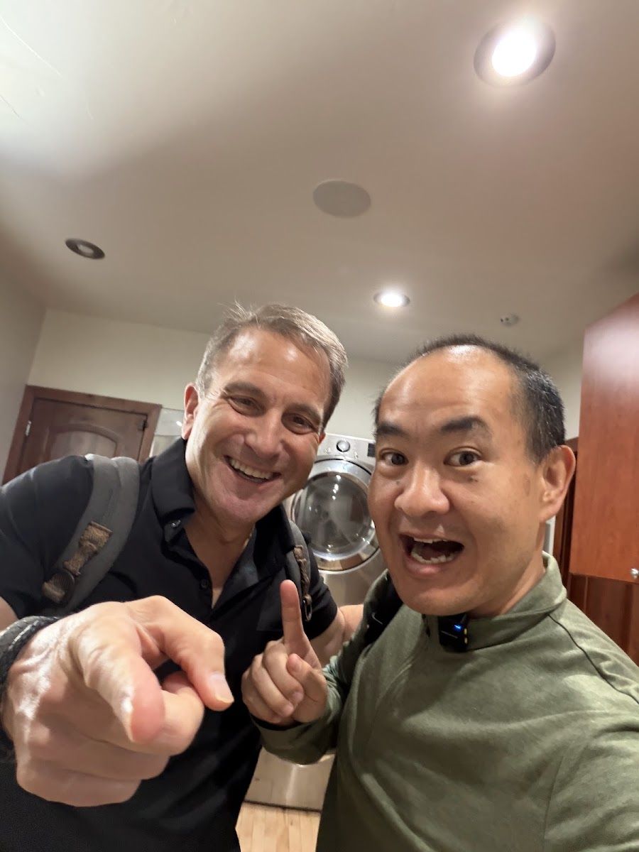 Dennis Yu with Tom Shipley