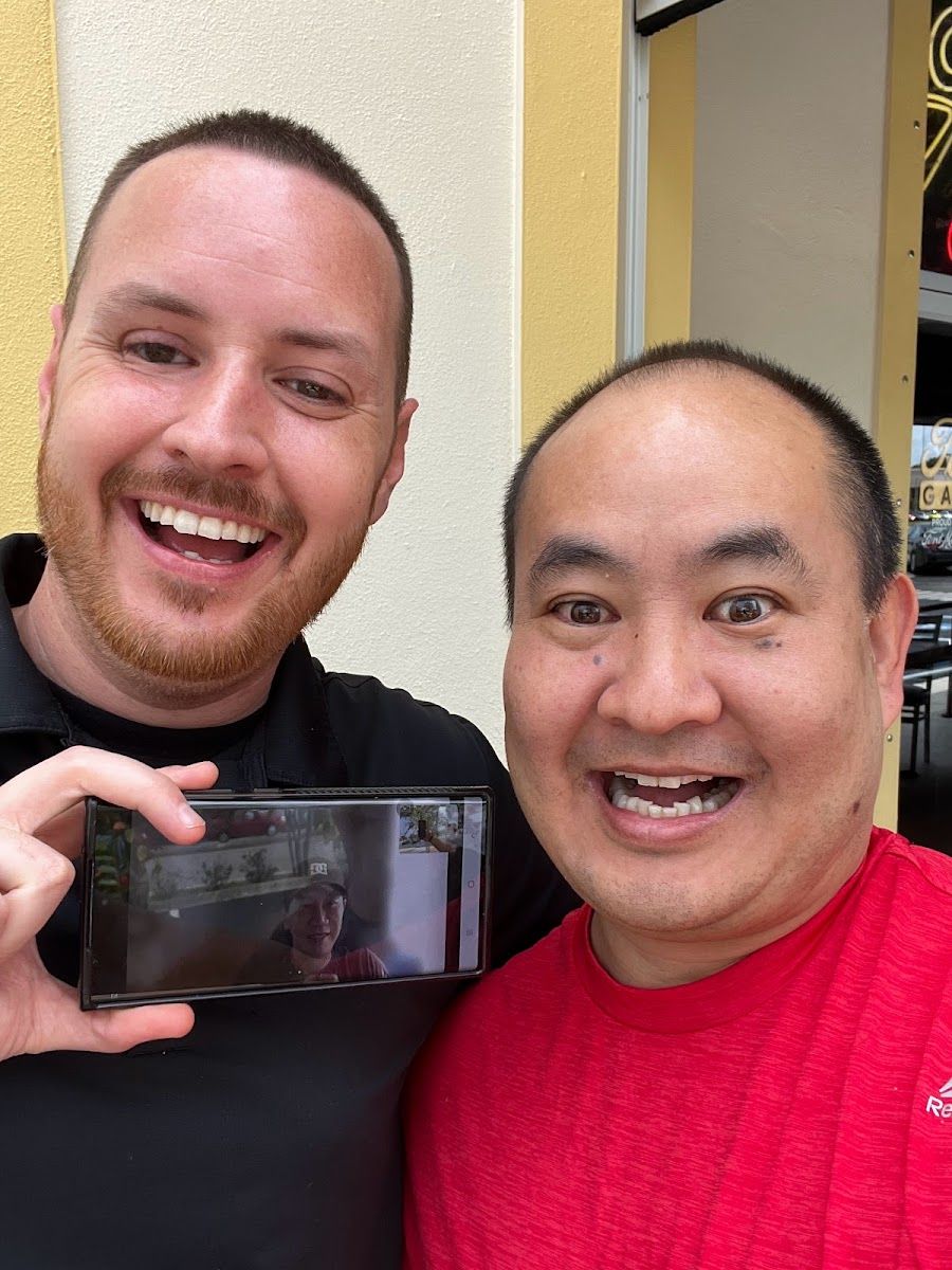 Dennis Yu with Tony Ricketts