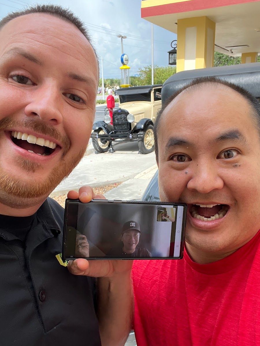 Dennis Yu with Tony Ricketts